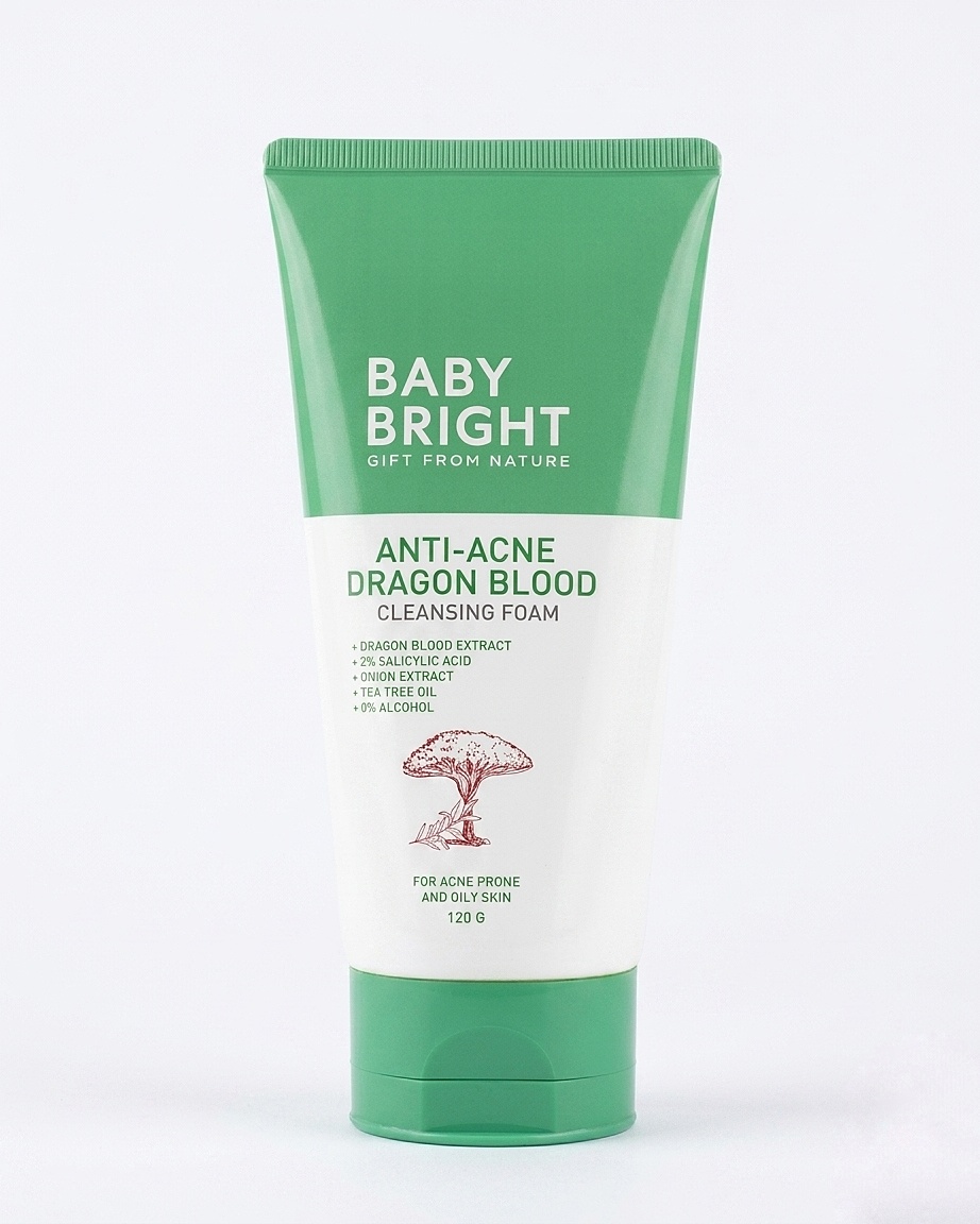 Baby Bright Anti-Acne Dragon Blood Cleansing Foam (120g)