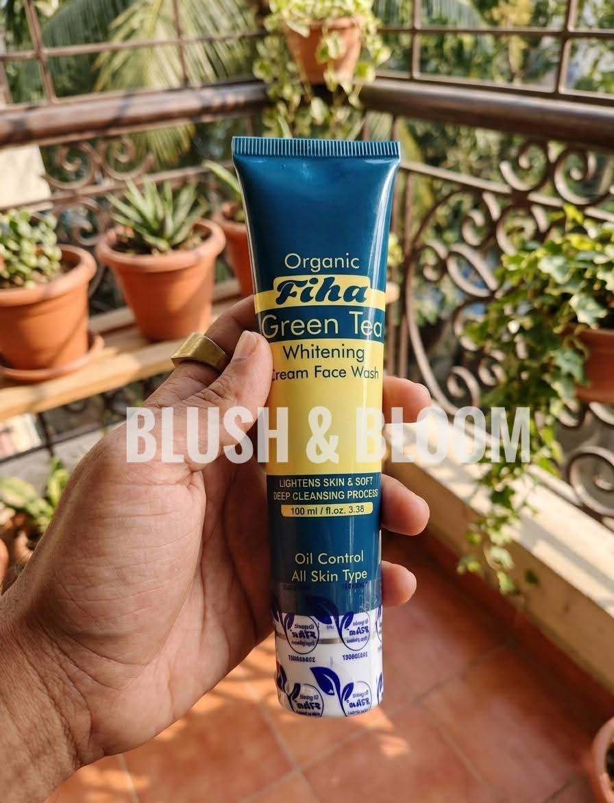 Organic Fiha Green Tea Whitening Cream Face Wash (100ml)