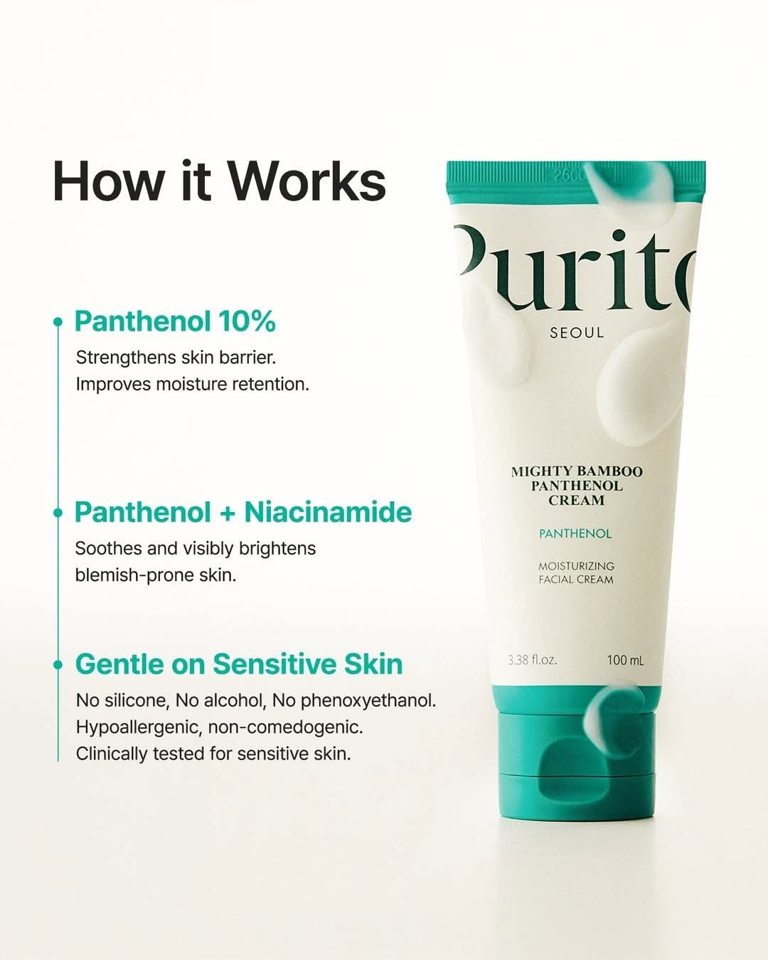 Purito Seoul Mighty Bamboo Panthenol Cream (100 ml)