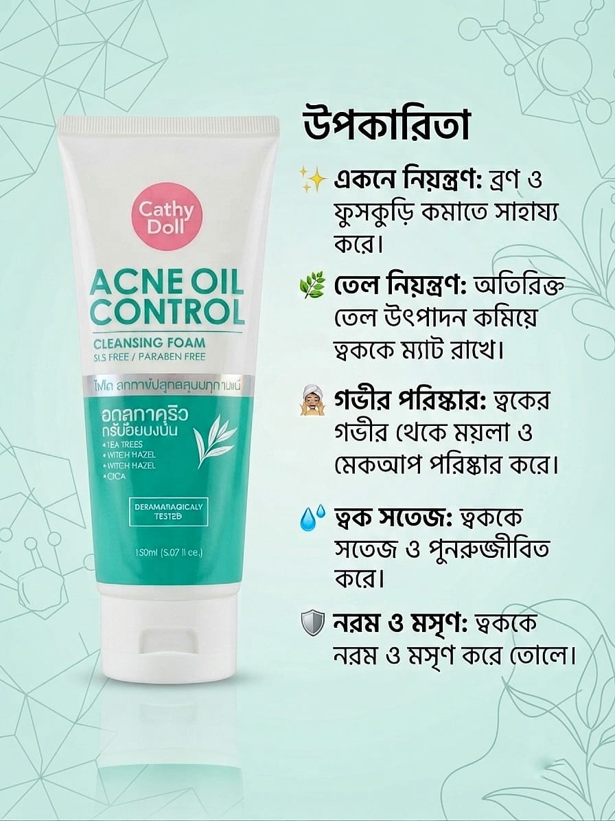 Cathy Doll Acne Oil Control Cleansing Foam